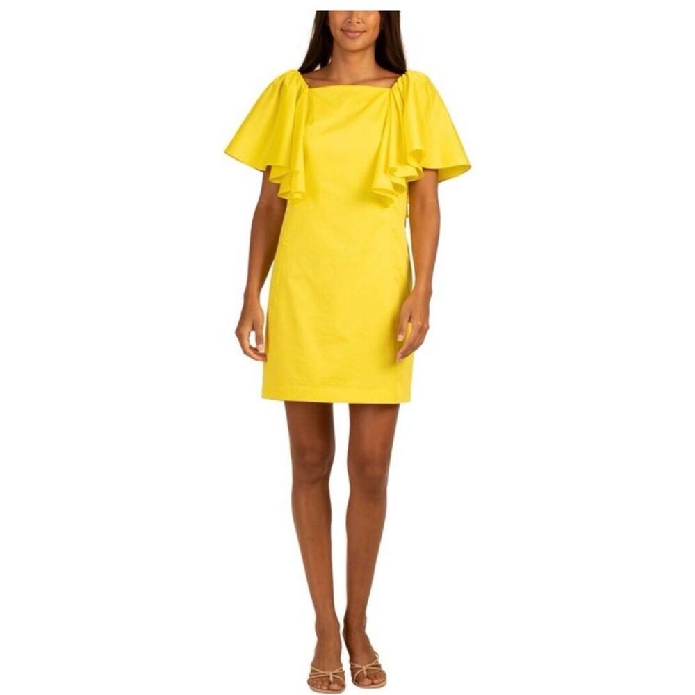 NWT Trina Turk Hollywood Yellow Mini Dress Size 4